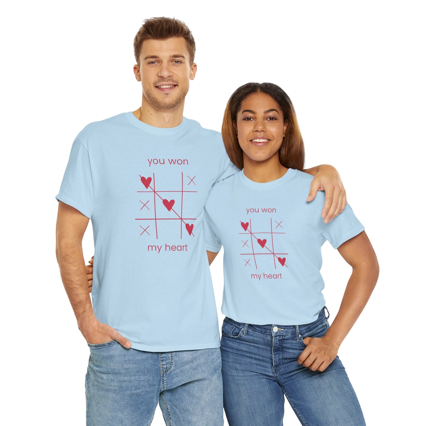 You won my heart Unisex Heavy Cotton Tee