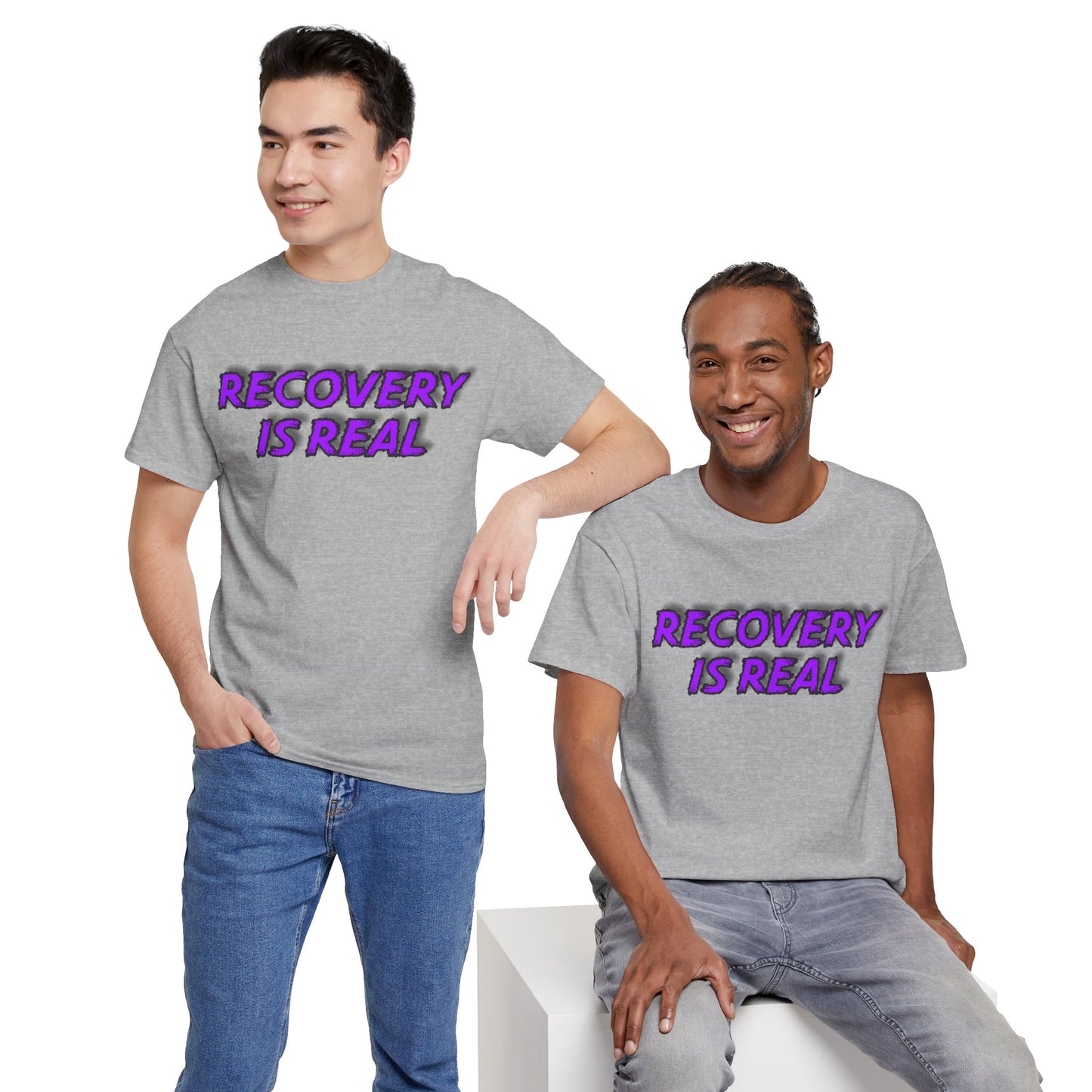 Recovery Is Real Unisex Heavy Cotton Tee