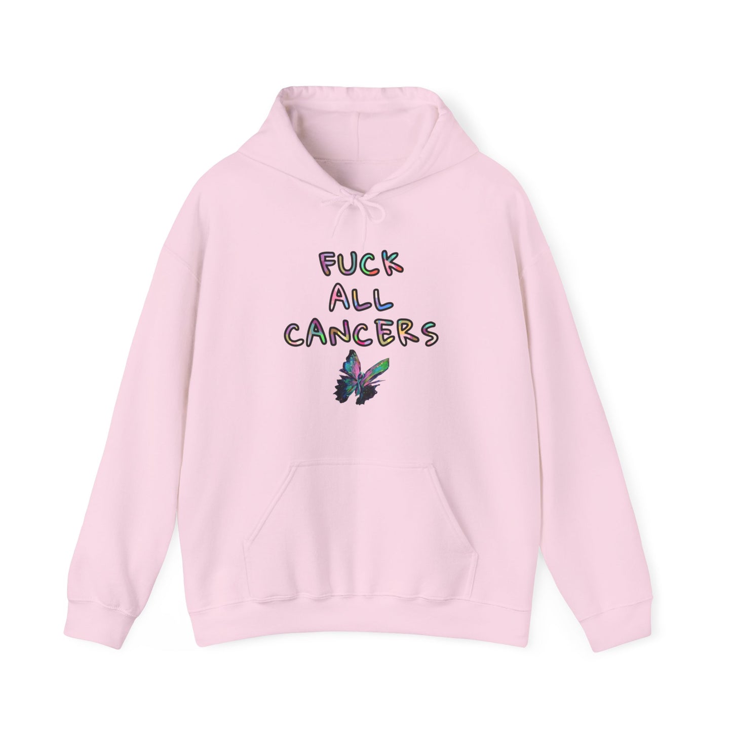 Fuck ALL cancers Unisex Heavy Blend™ Hooded Sweatshirt