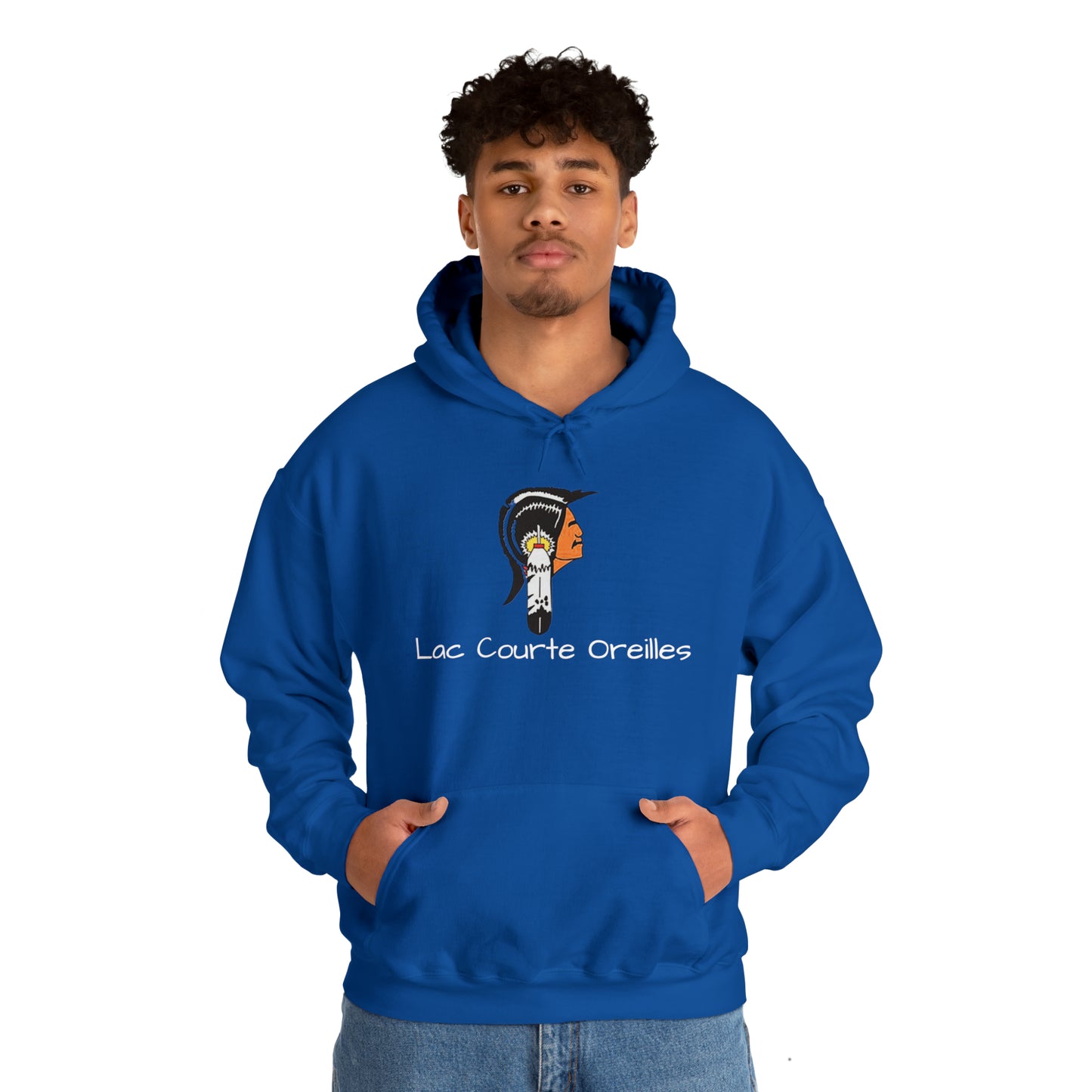 Lac Courte Oreilles logo Hooded Sweatshirt
