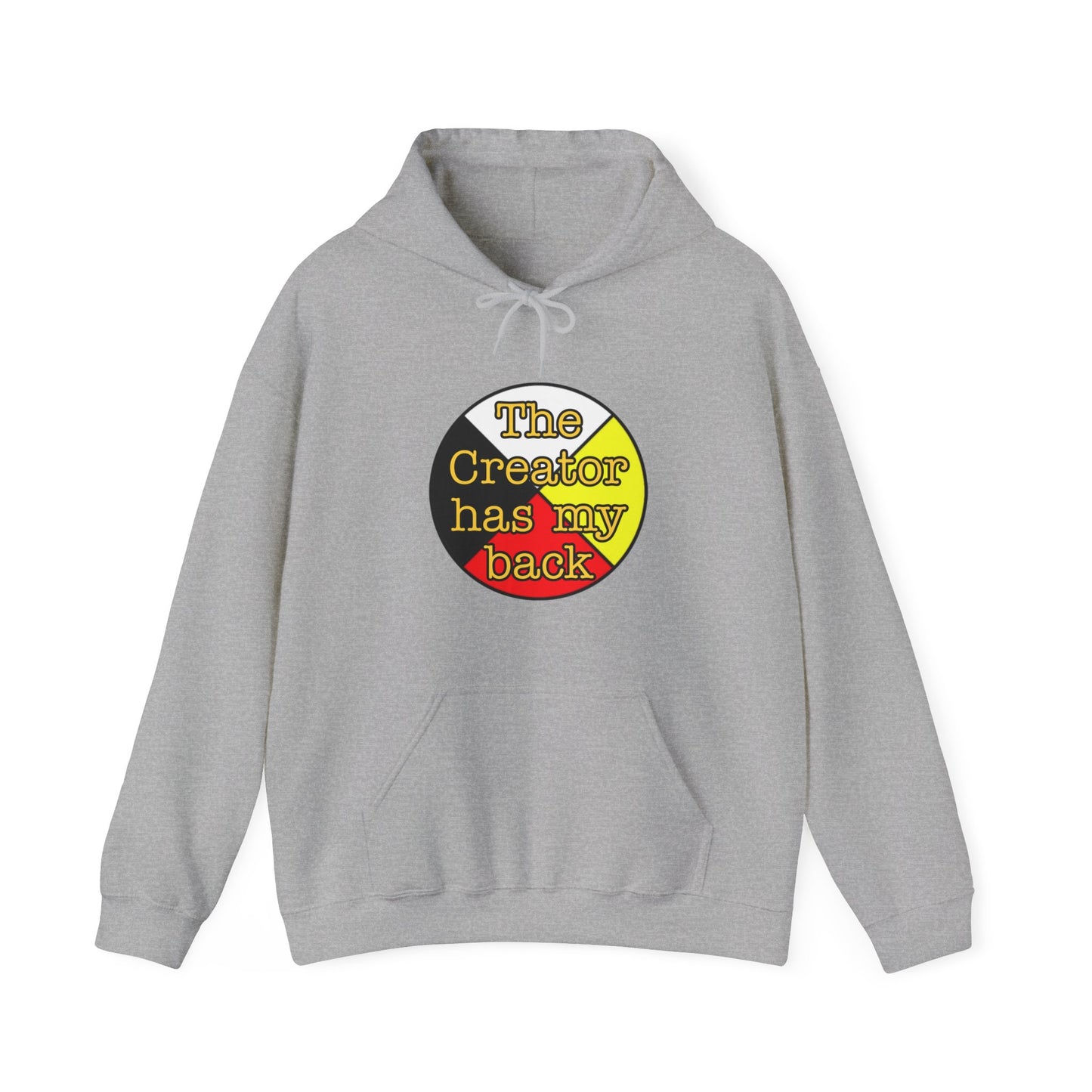The creator has my back Unisex Heavy Blend™ Hooded Sweatshirt