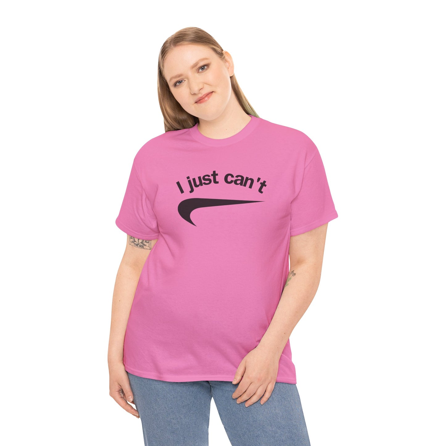 I just can't Unisex Heavy Cotton Tee