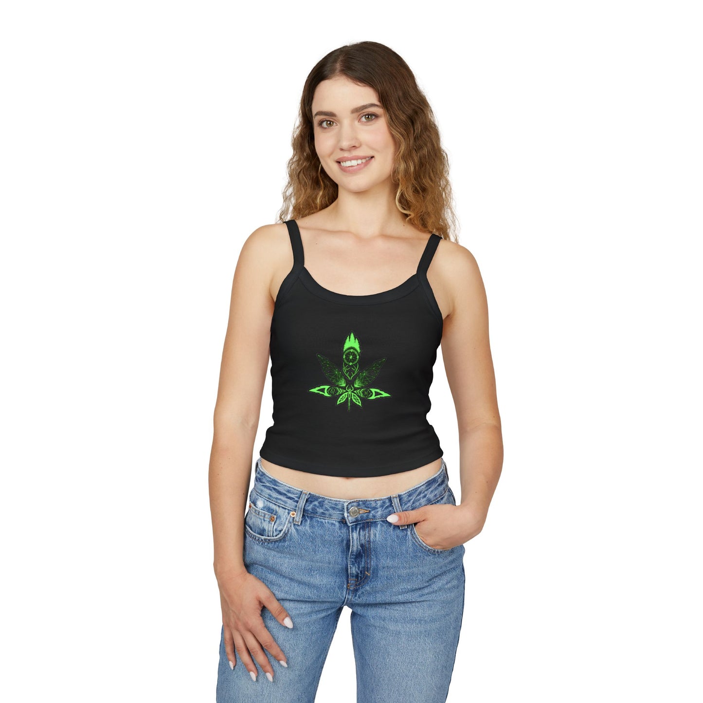 Healing Marijuana Women's Spaghetti Strap Tank Top