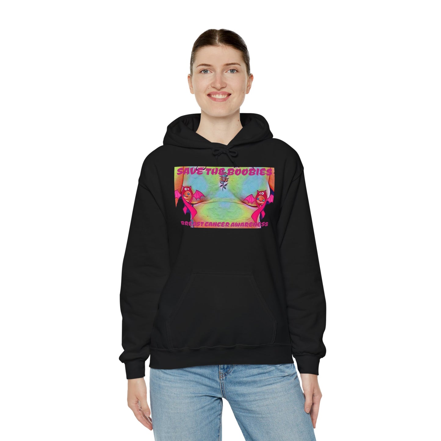 SAVE THE BOOBIES Hooded Sweatshirt