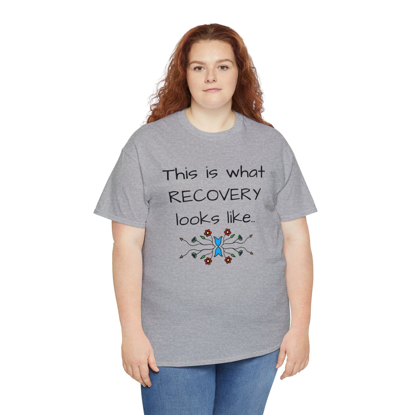 What RECOVERY looks like Unisex Heavy Cotton Tee