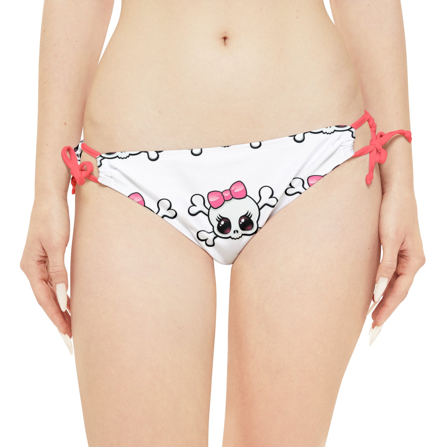 Baby girl skull and crossbones Strappy Bikini Set (AOP)