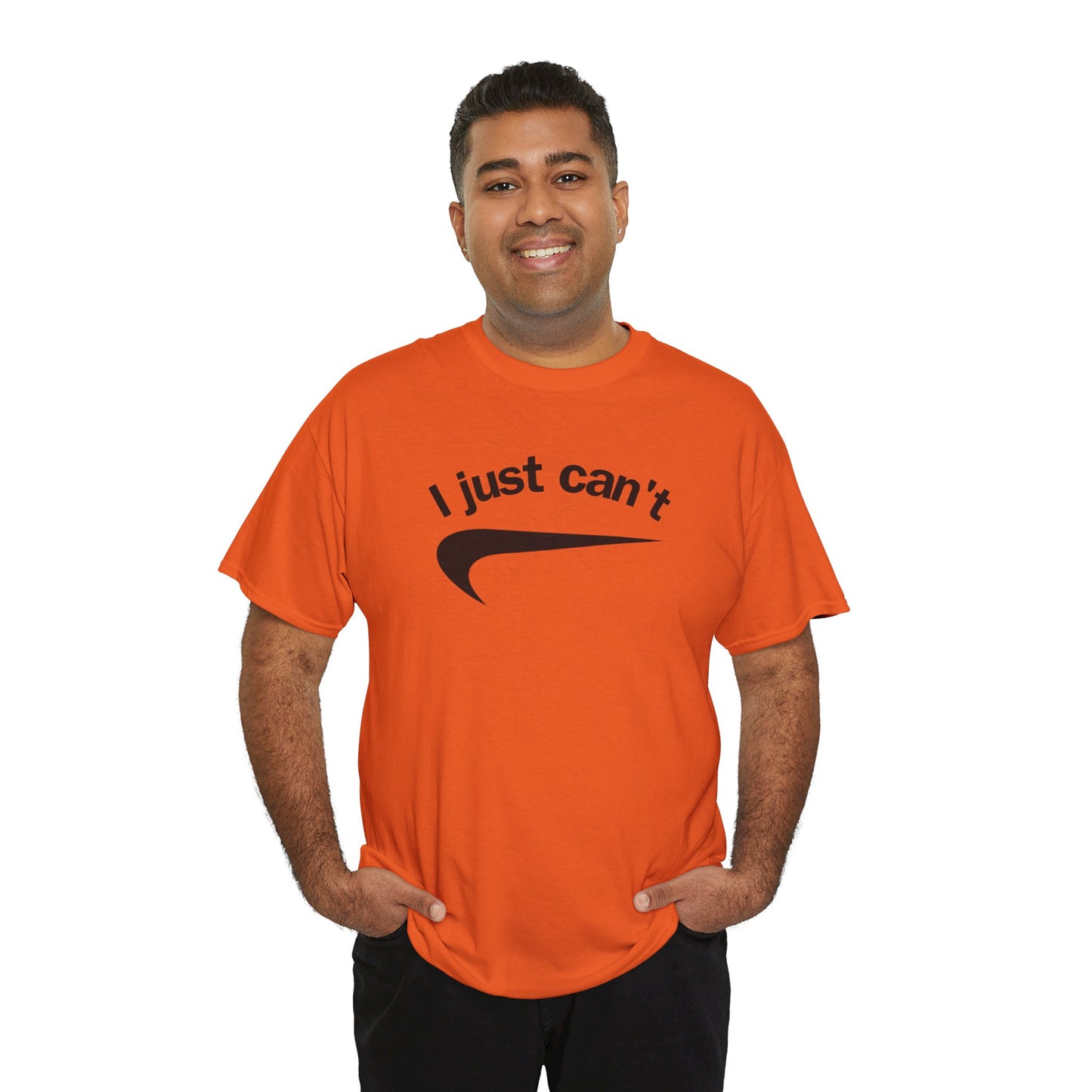 I just can't Unisex Heavy Cotton Tee