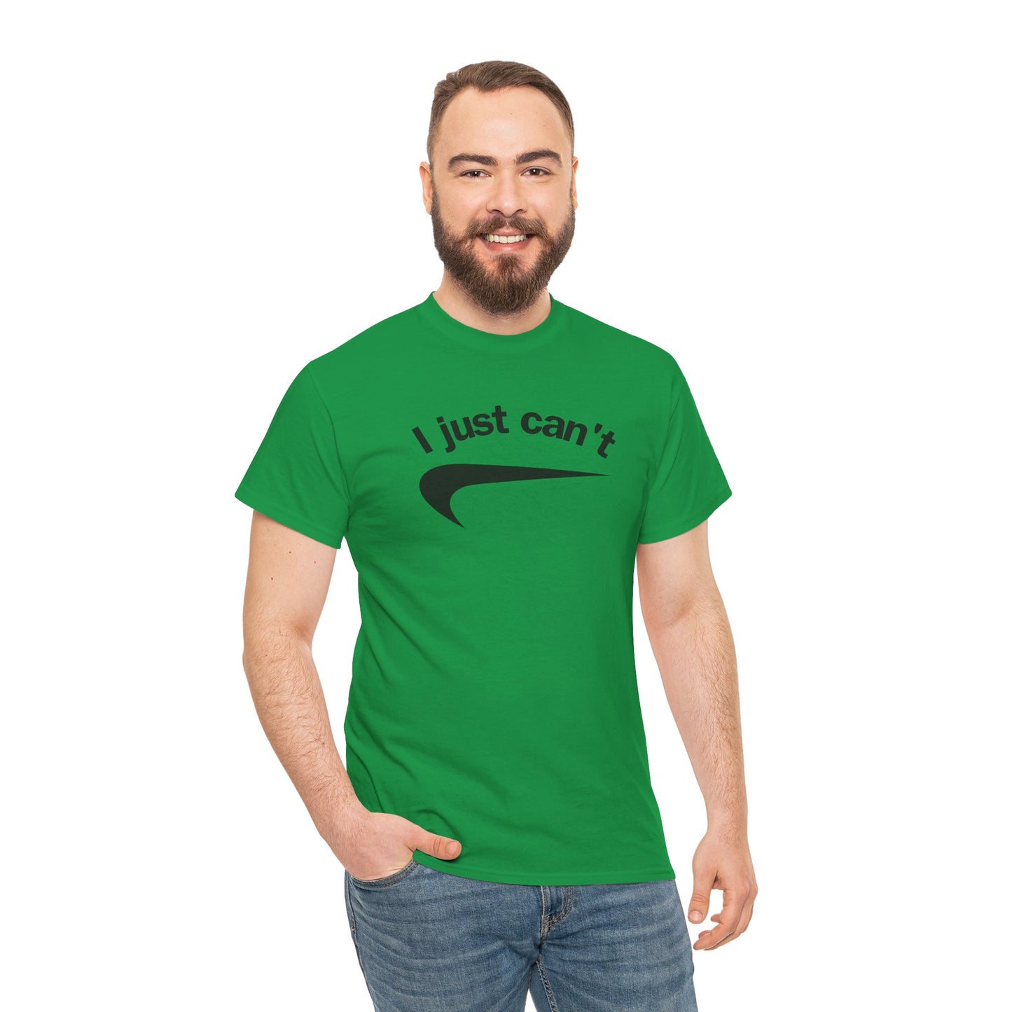 I just can't Unisex Heavy Cotton Tee