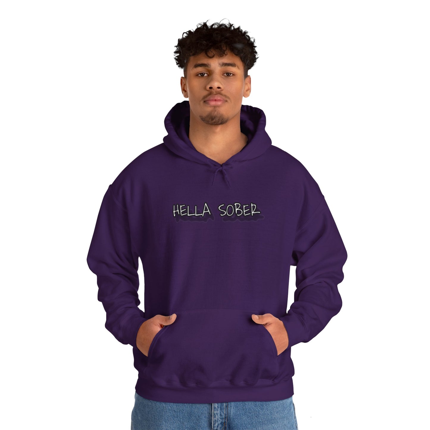 Hella Sober Unisex Heavy Blend™ Hooded Sweatshirt