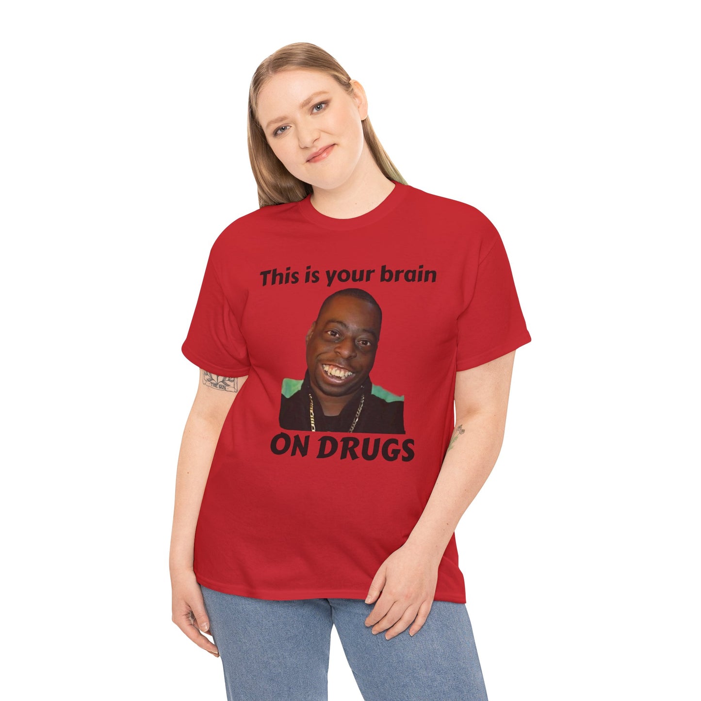 This is your brain on drugs Unisex Heavy Cotton Tee