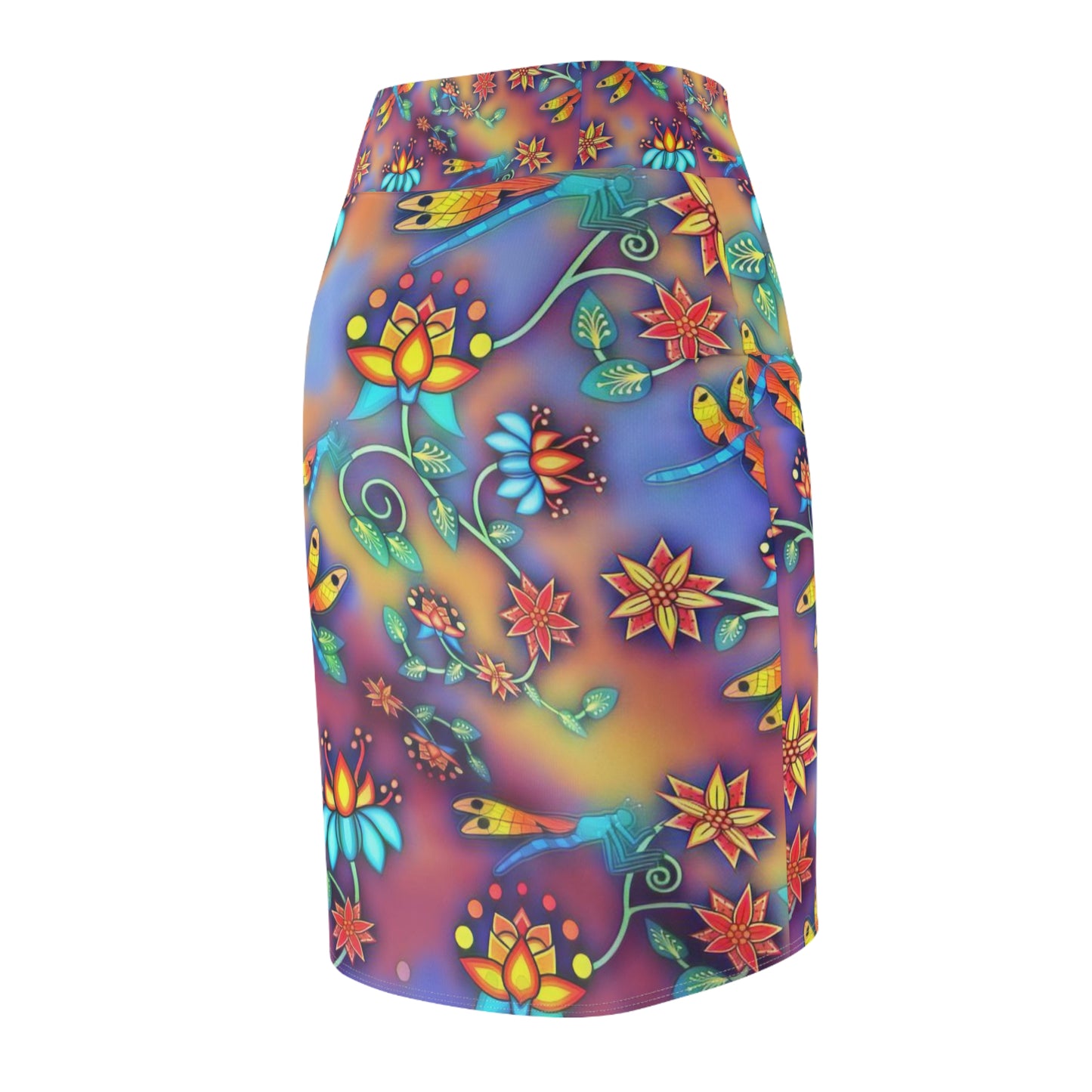 Women's Dragon floral fly Pencil Skirt (AOP)