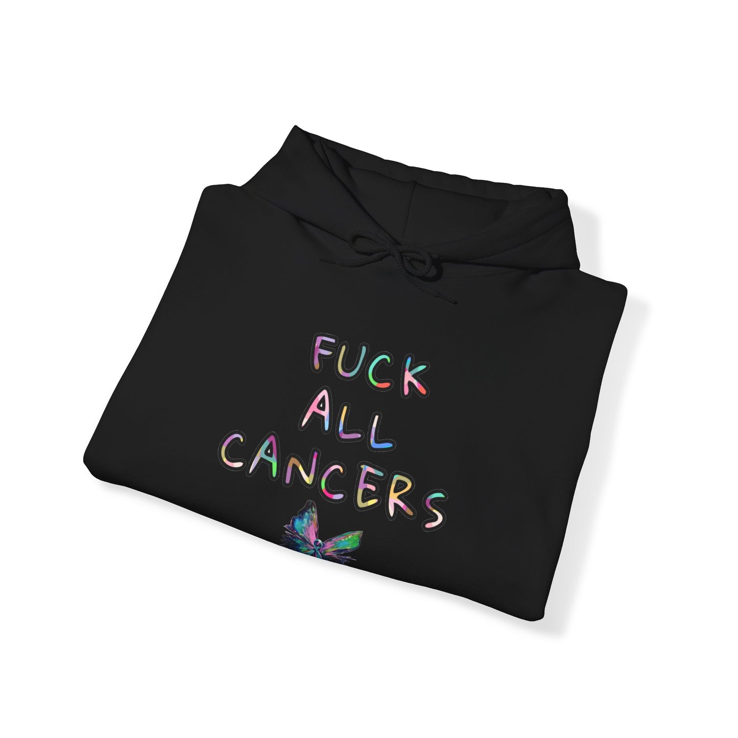 Fuck ALL cancers Unisex Heavy Blend™ Hooded Sweatshirt