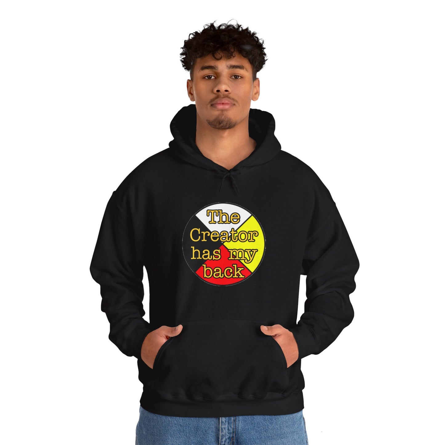 The creator has my back Unisex Heavy Blend™ Hooded Sweatshirt