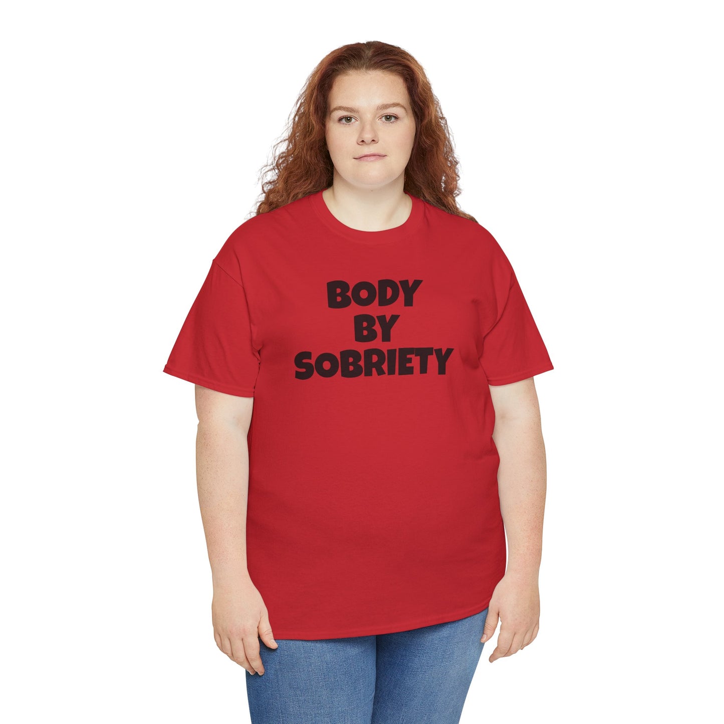 BODY BY SOBRIETY Unisex Heavy Cotton Tee