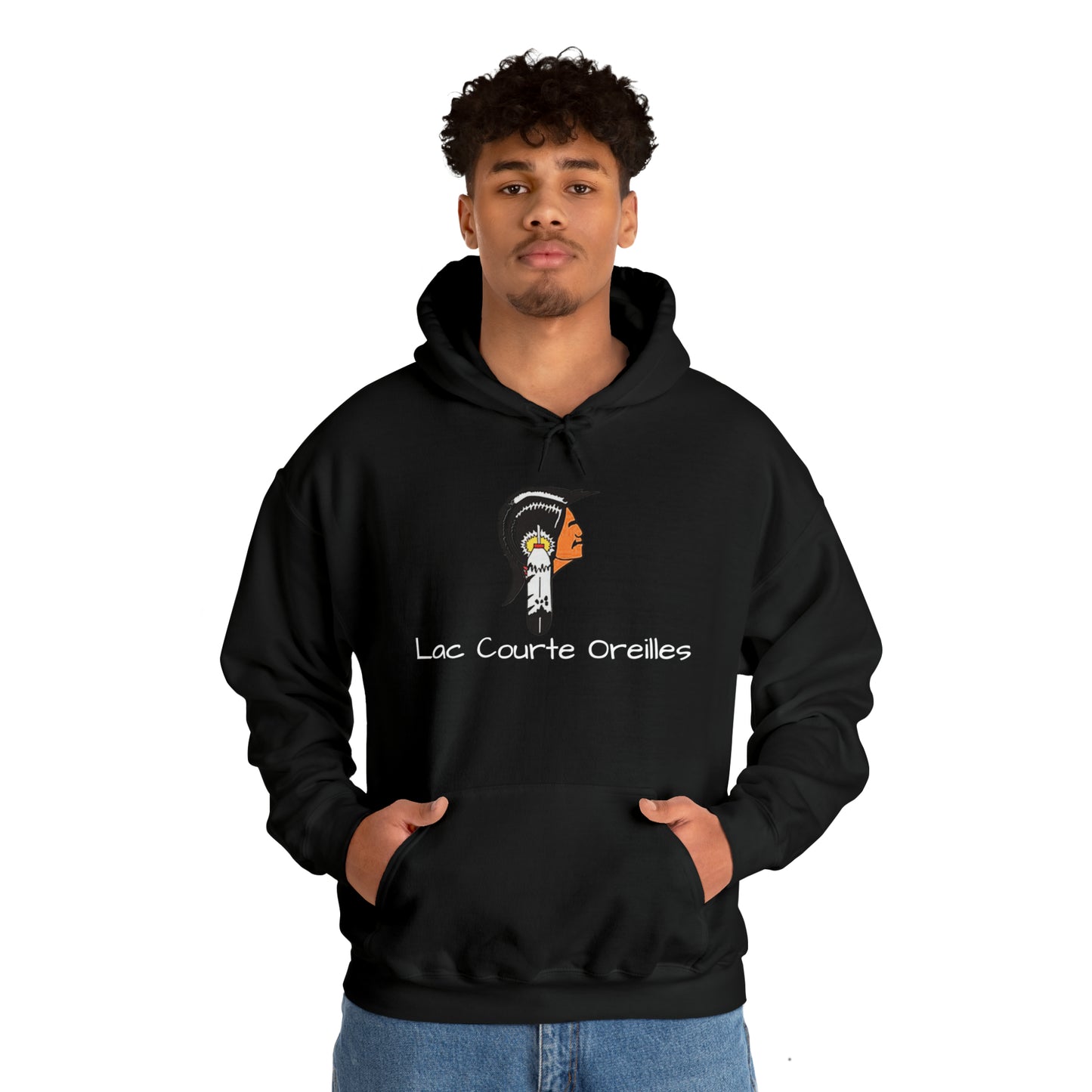 Lac Courte Oreilles logo Hooded Sweatshirt