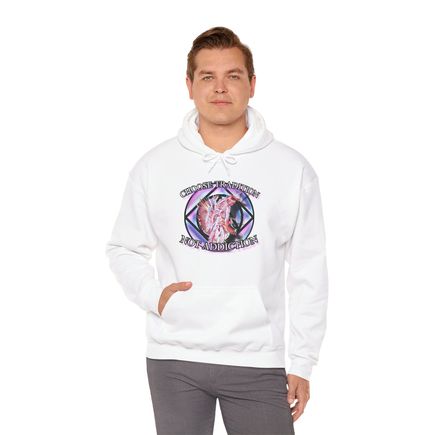 Choose Tradition, Not Addiction Unisex Heavy Blend™ Hooded Sweatshirt