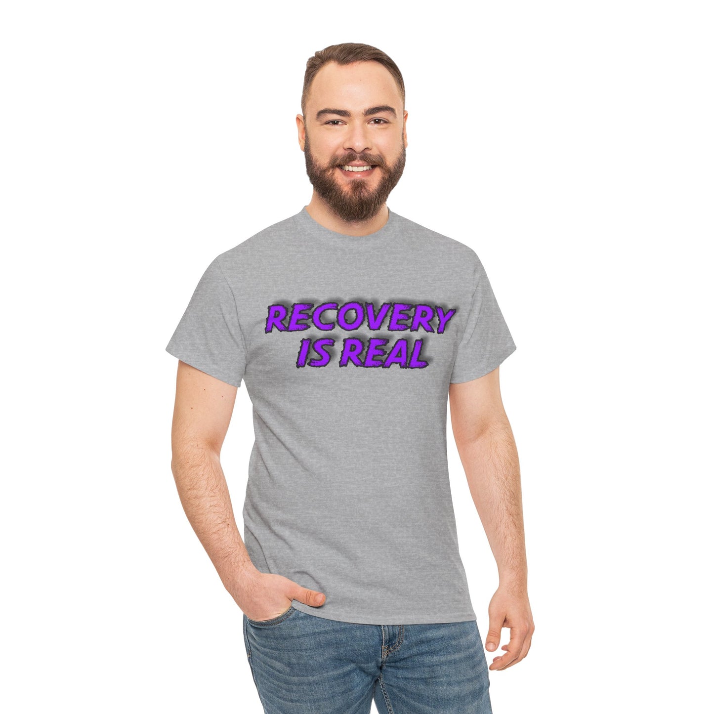 Recovery Is Real Unisex Heavy Cotton Tee