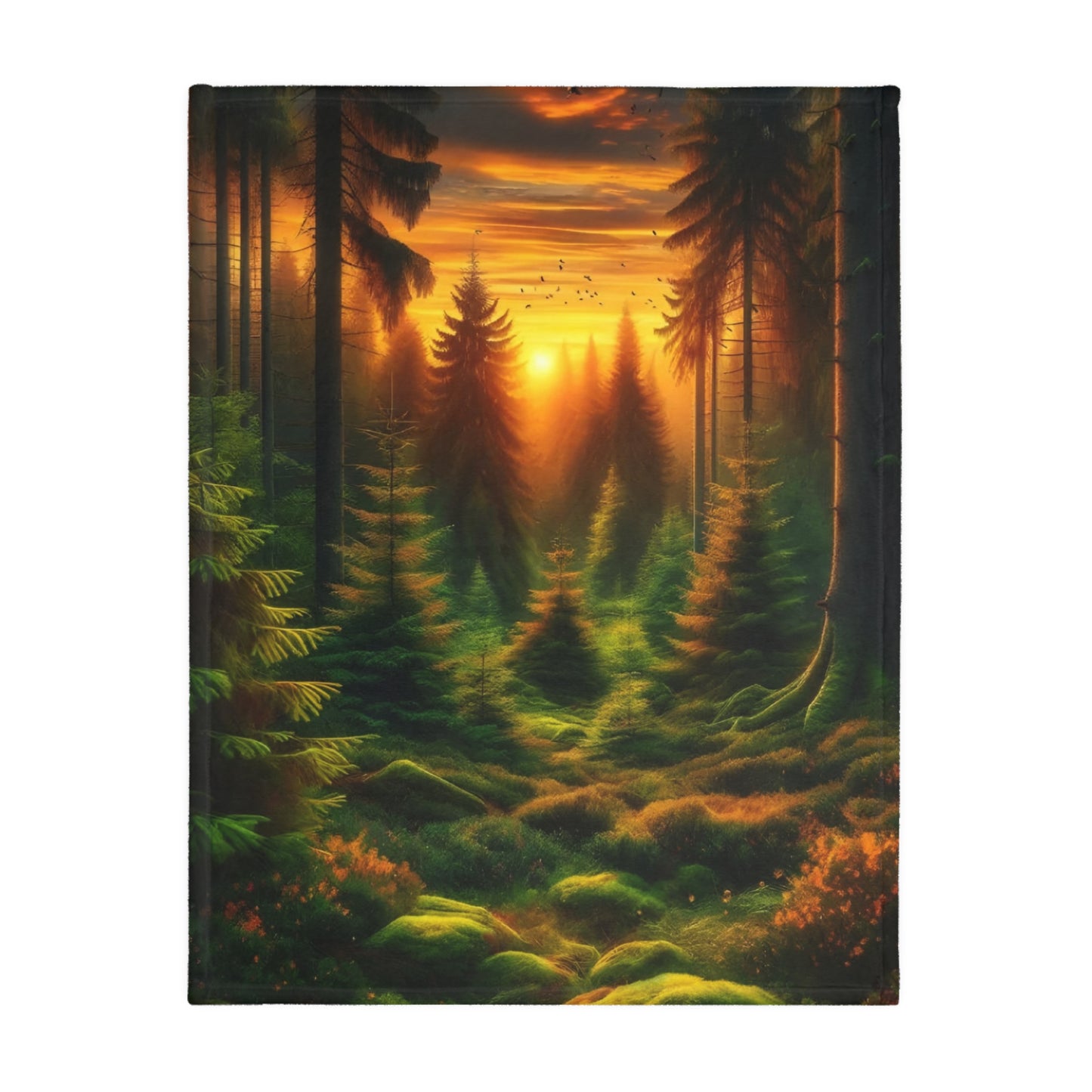 Nature Velveteen Microfiber Blanket (Two-sided print)