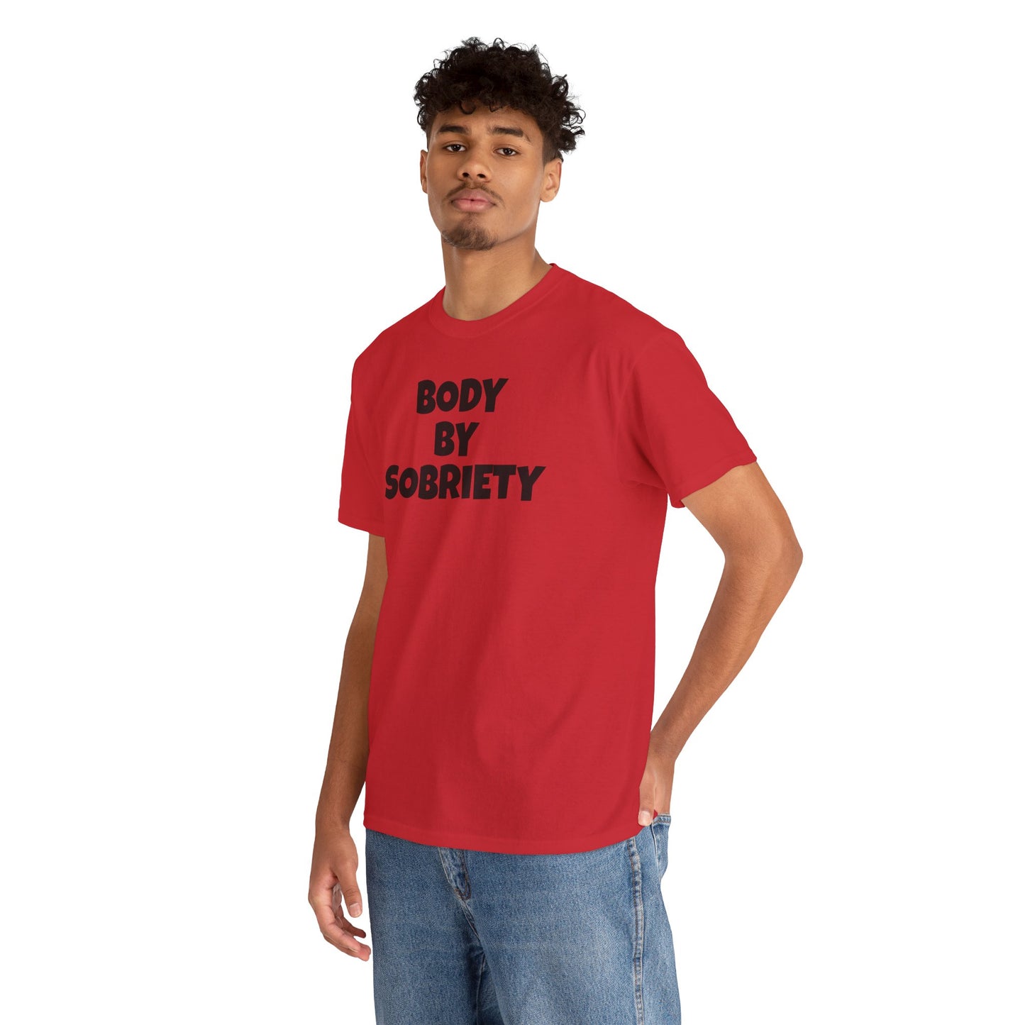 BODY BY SOBRIETY Unisex Heavy Cotton Tee