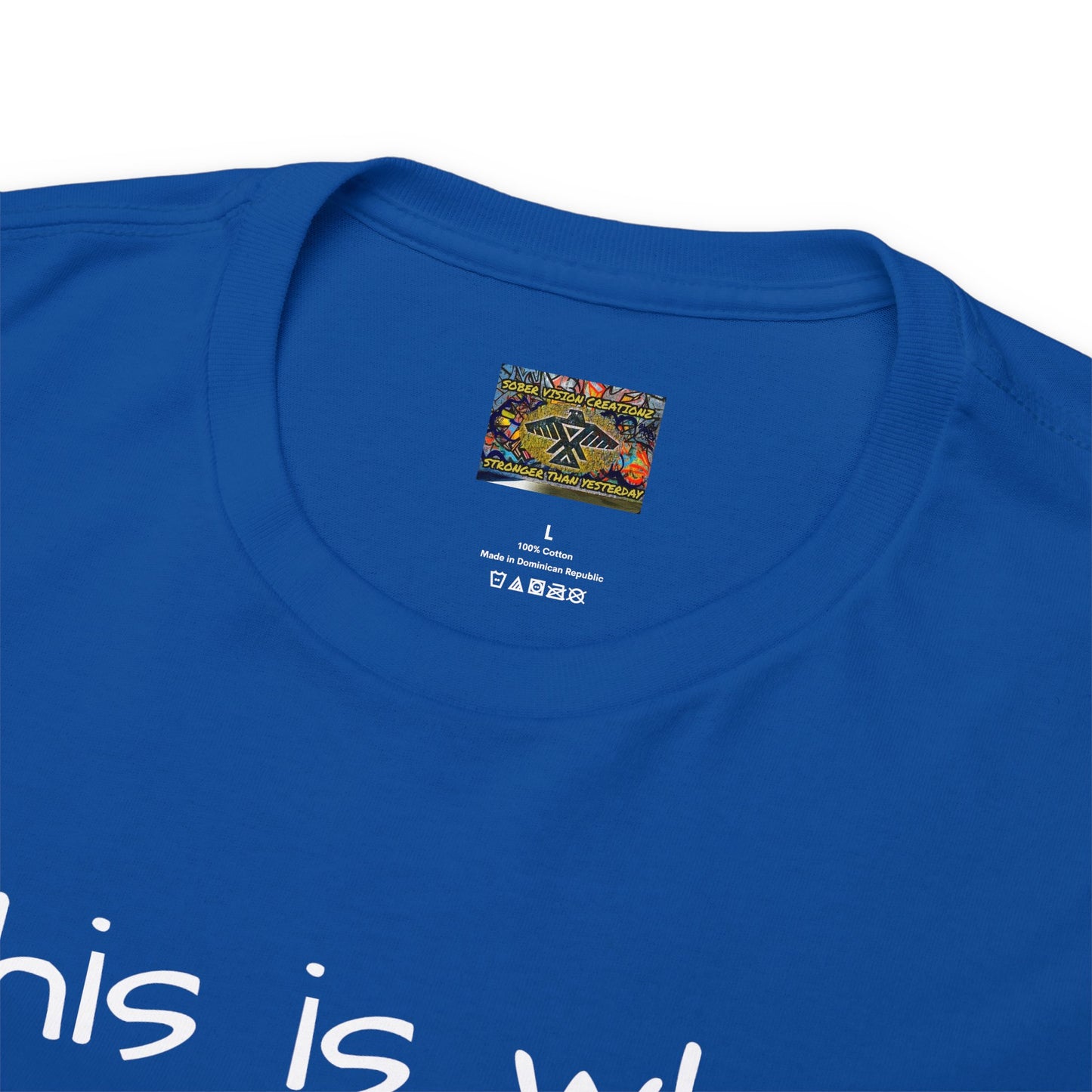 What RECOVERY looks like Unisex Heavy Cotton Tee