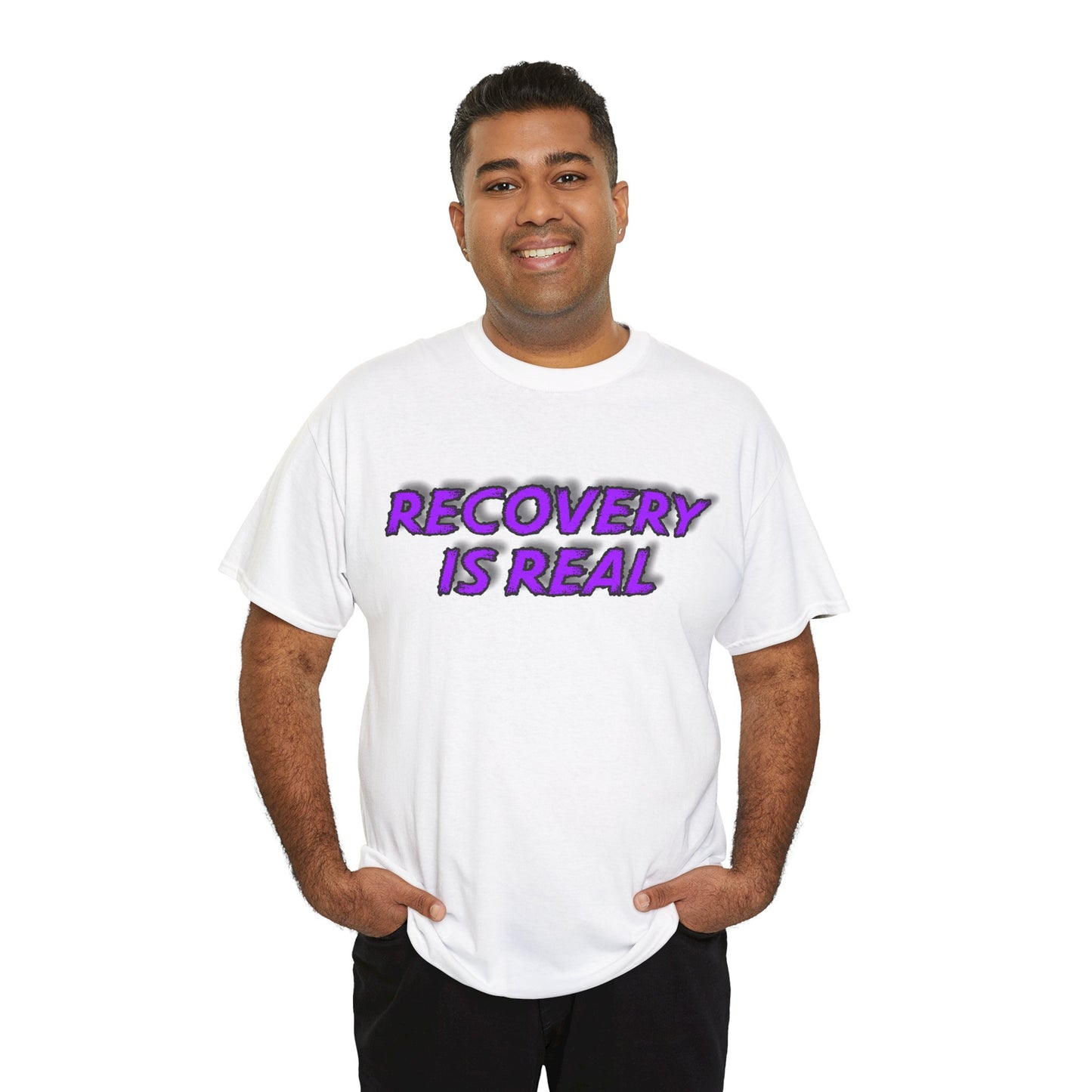 Recovery Is Real Unisex Heavy Cotton Tee