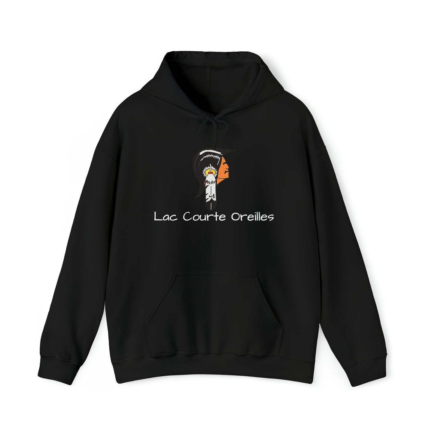 Lac Courte Oreilles logo Hooded Sweatshirt