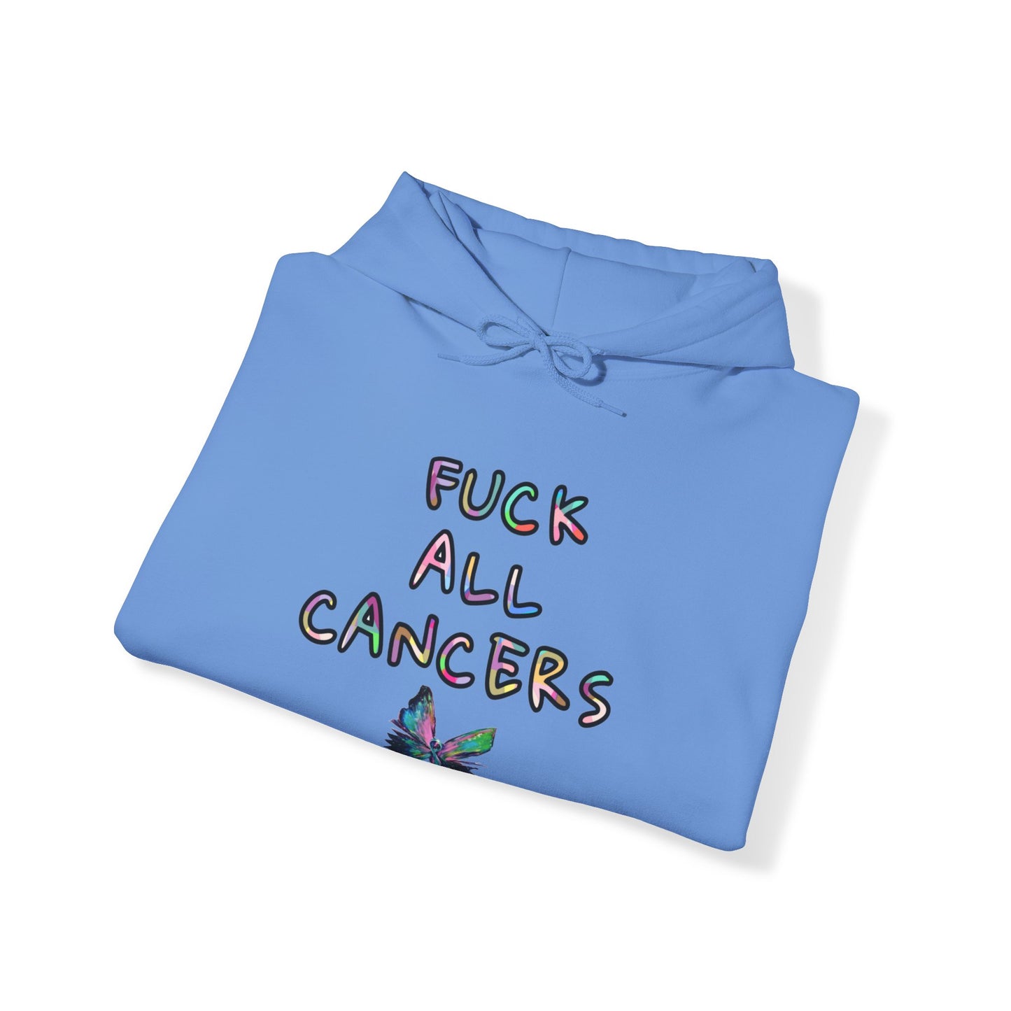 Fuck ALL cancers Unisex Heavy Blend™ Hooded Sweatshirt