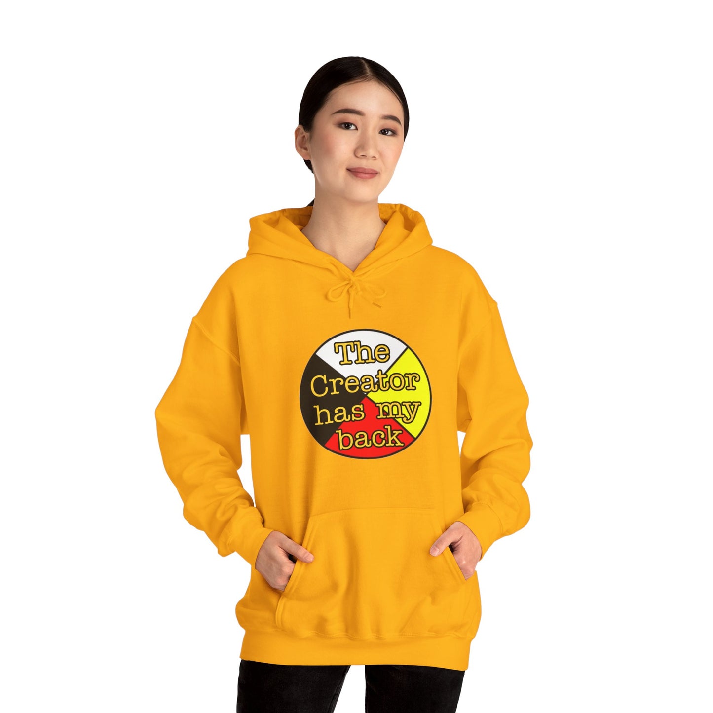 The creator has my back Unisex Heavy Blend™ Hooded Sweatshirt