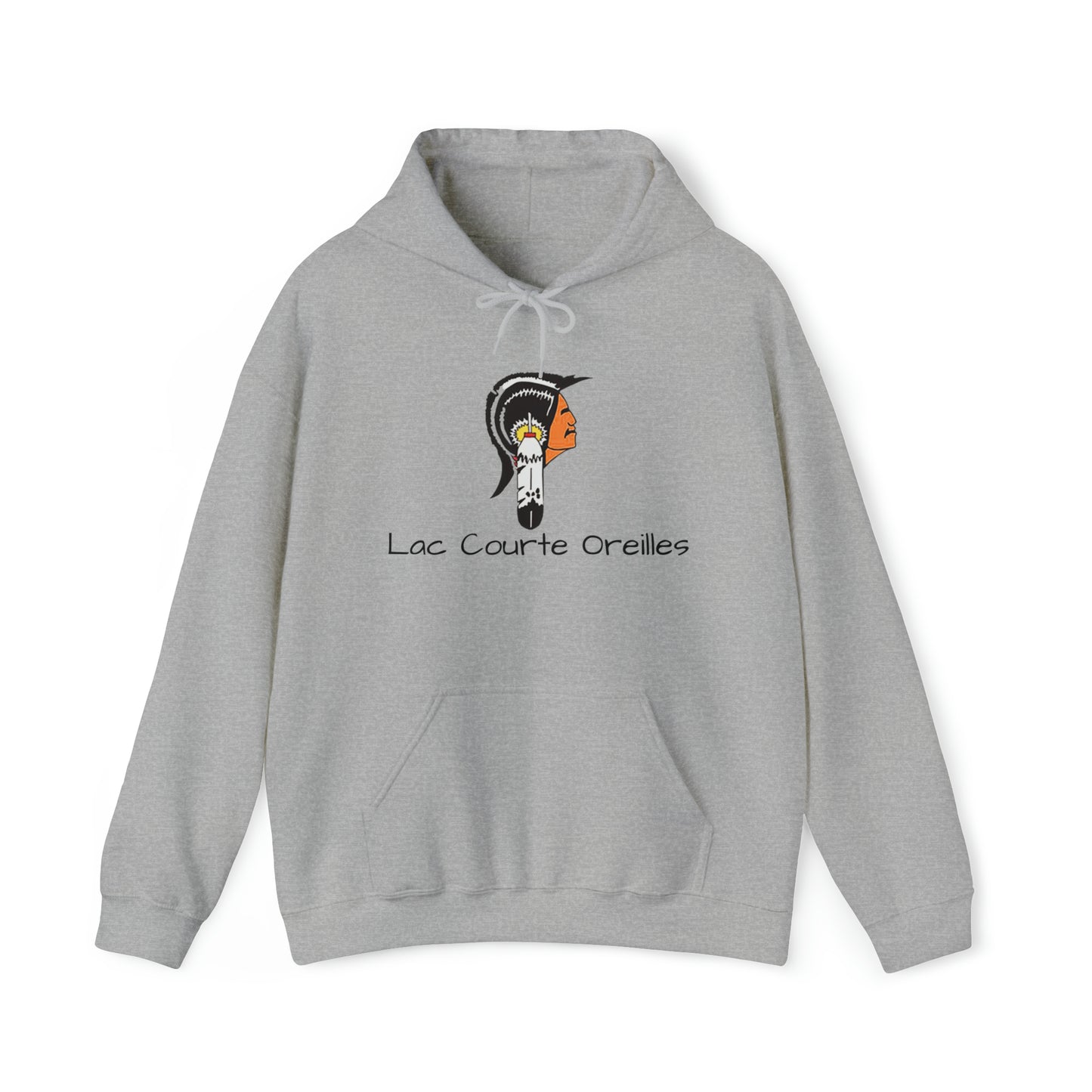 Lac Courte Oreilles logo Hooded Sweatshirt