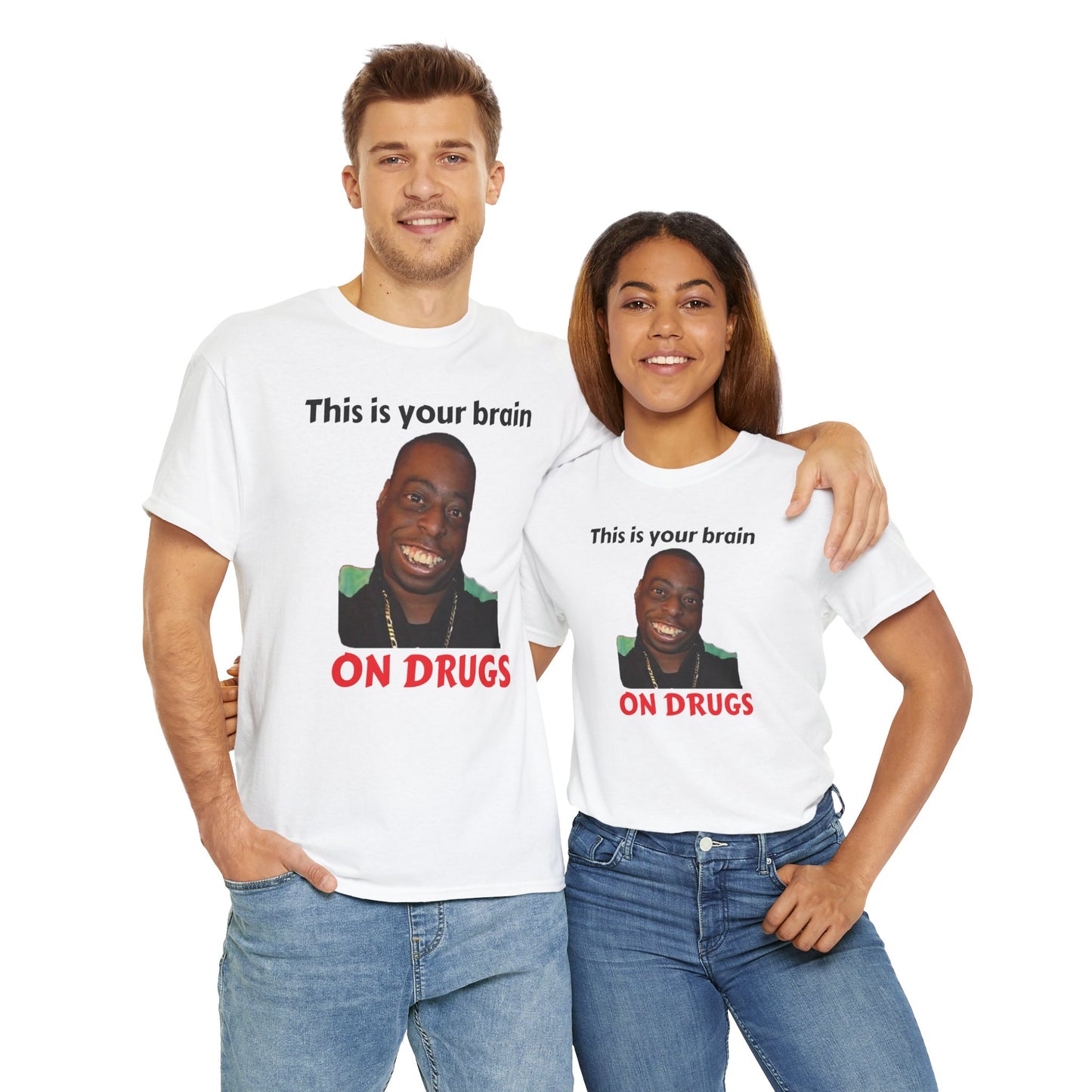 This is your brain on drugs Unisex Heavy Cotton Tee