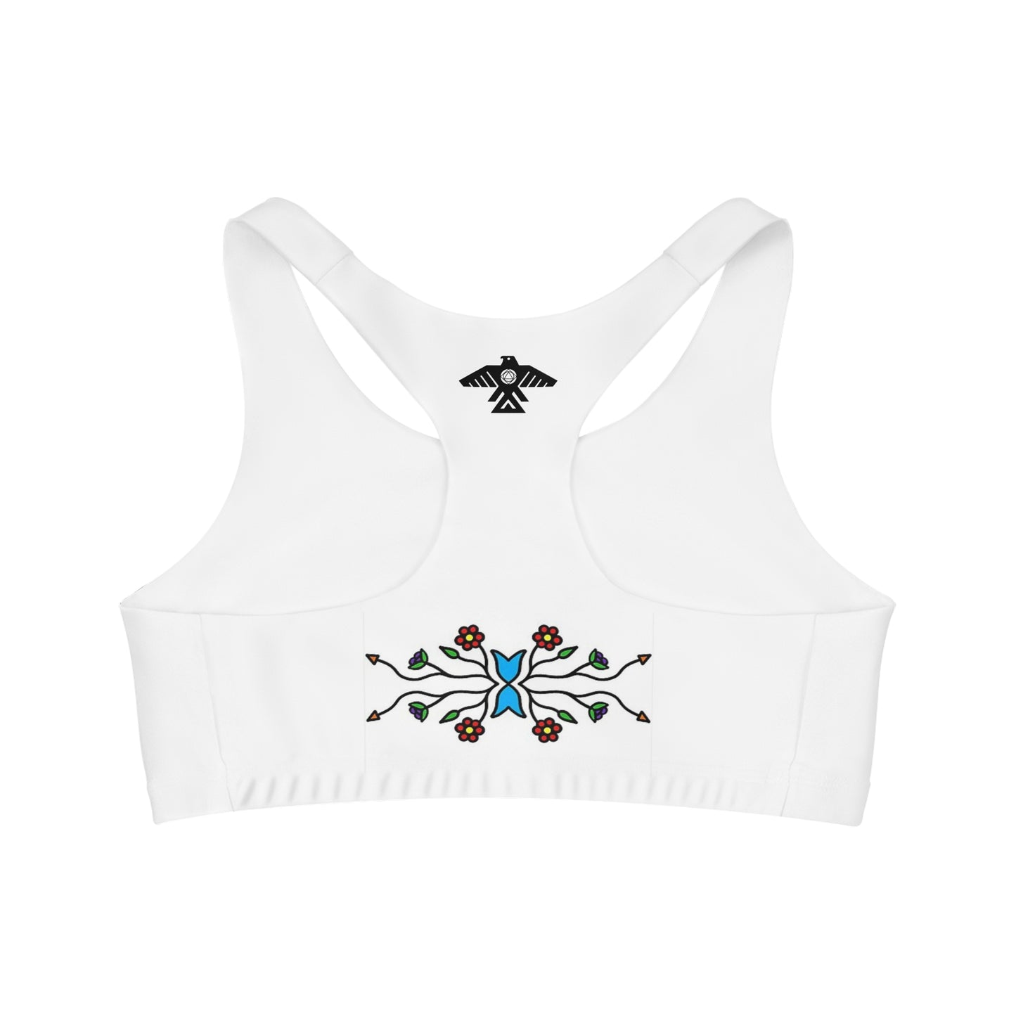 Indigenous floral print Sports Bra (AOP)