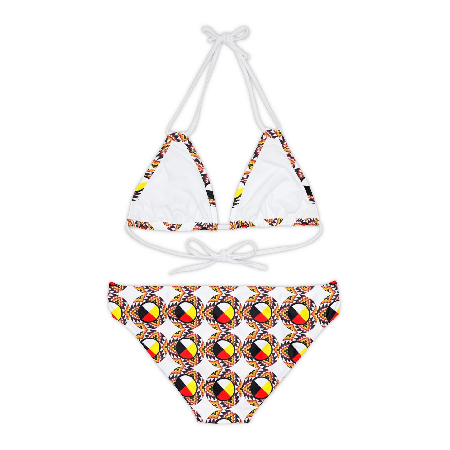 Medicine wheel Strappy Bikini Set (AOP)