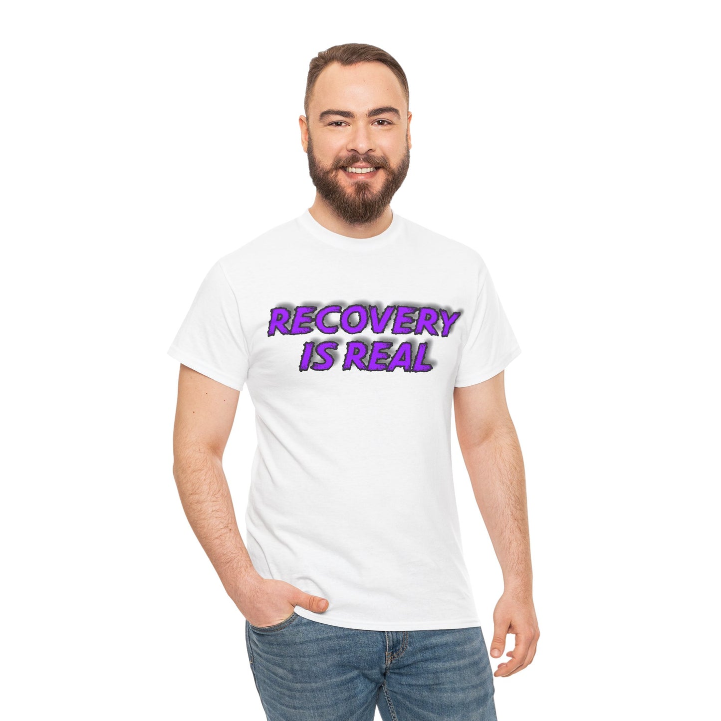 Recovery Is Real Unisex Heavy Cotton Tee