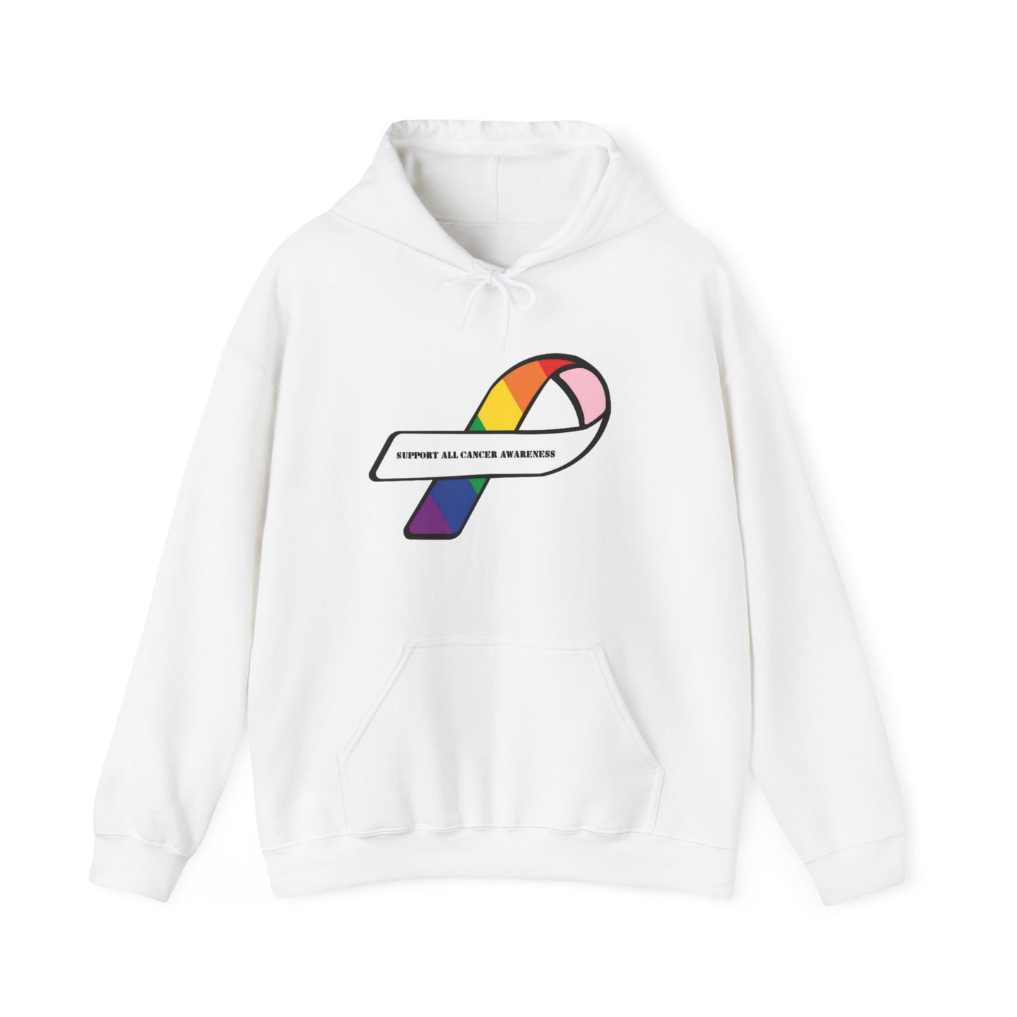 Support all cancer awareness Unisex Heavy Blend™ Hooded Sweatshirt