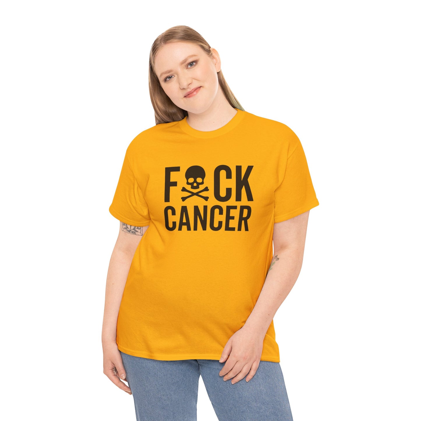 F*ck cancer Unisex Heavy Cotton Tee