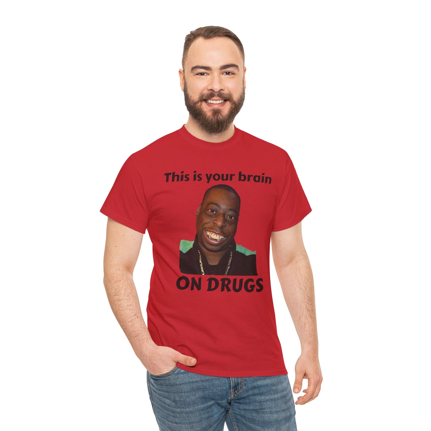 This is your brain on drugs Unisex Heavy Cotton Tee