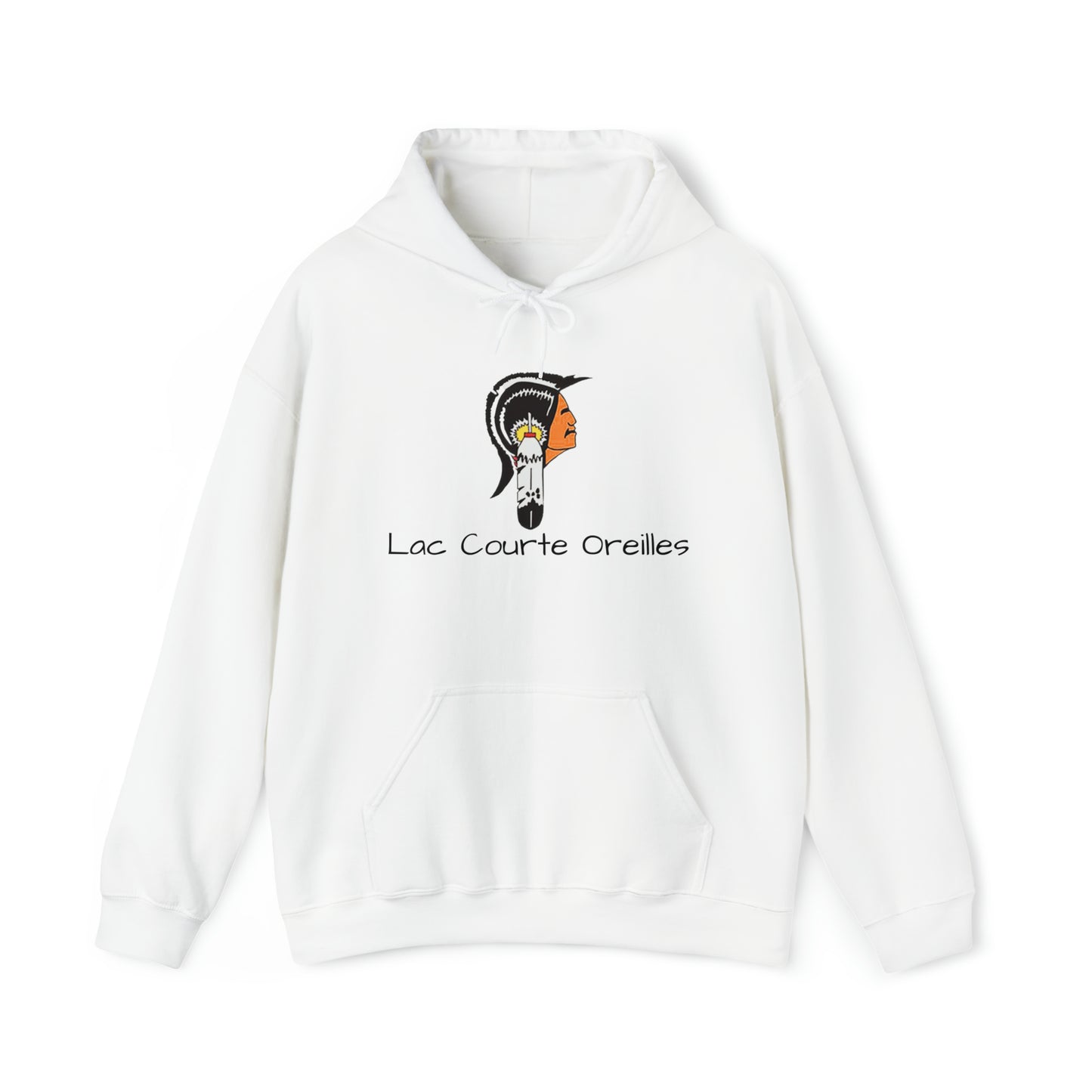 Lac Courte Oreilles logo Hooded Sweatshirt