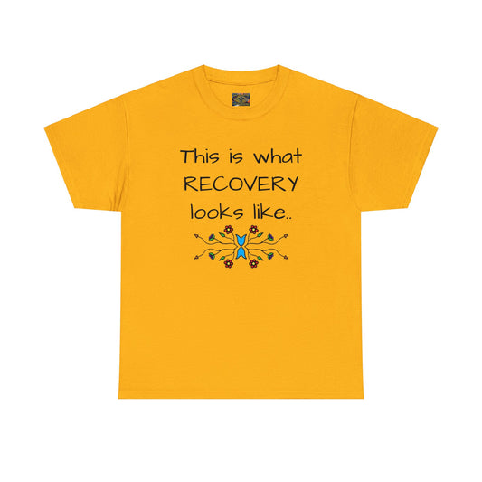 What RECOVERY looks like Unisex Heavy Cotton Tee