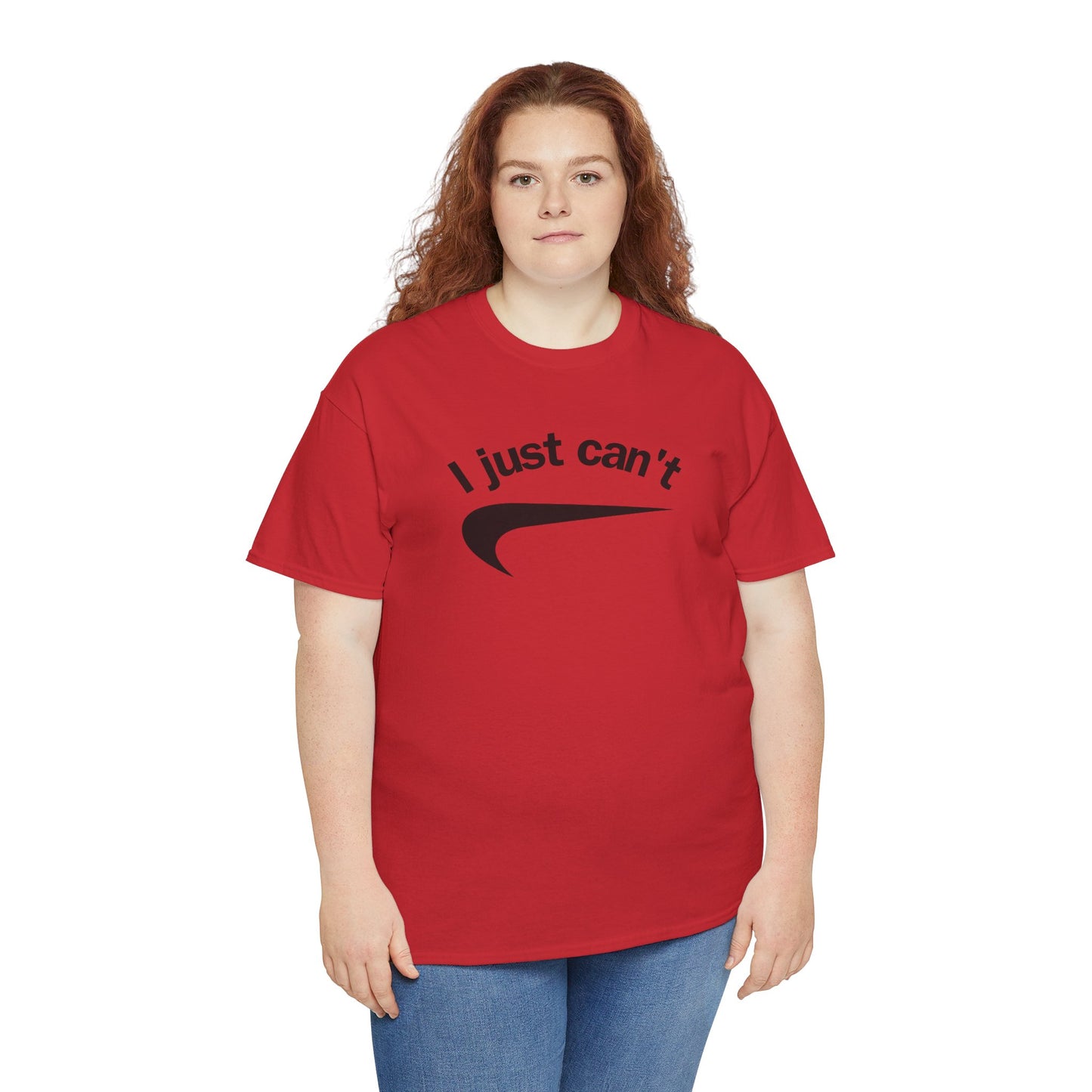 I just can't Unisex Heavy Cotton Tee