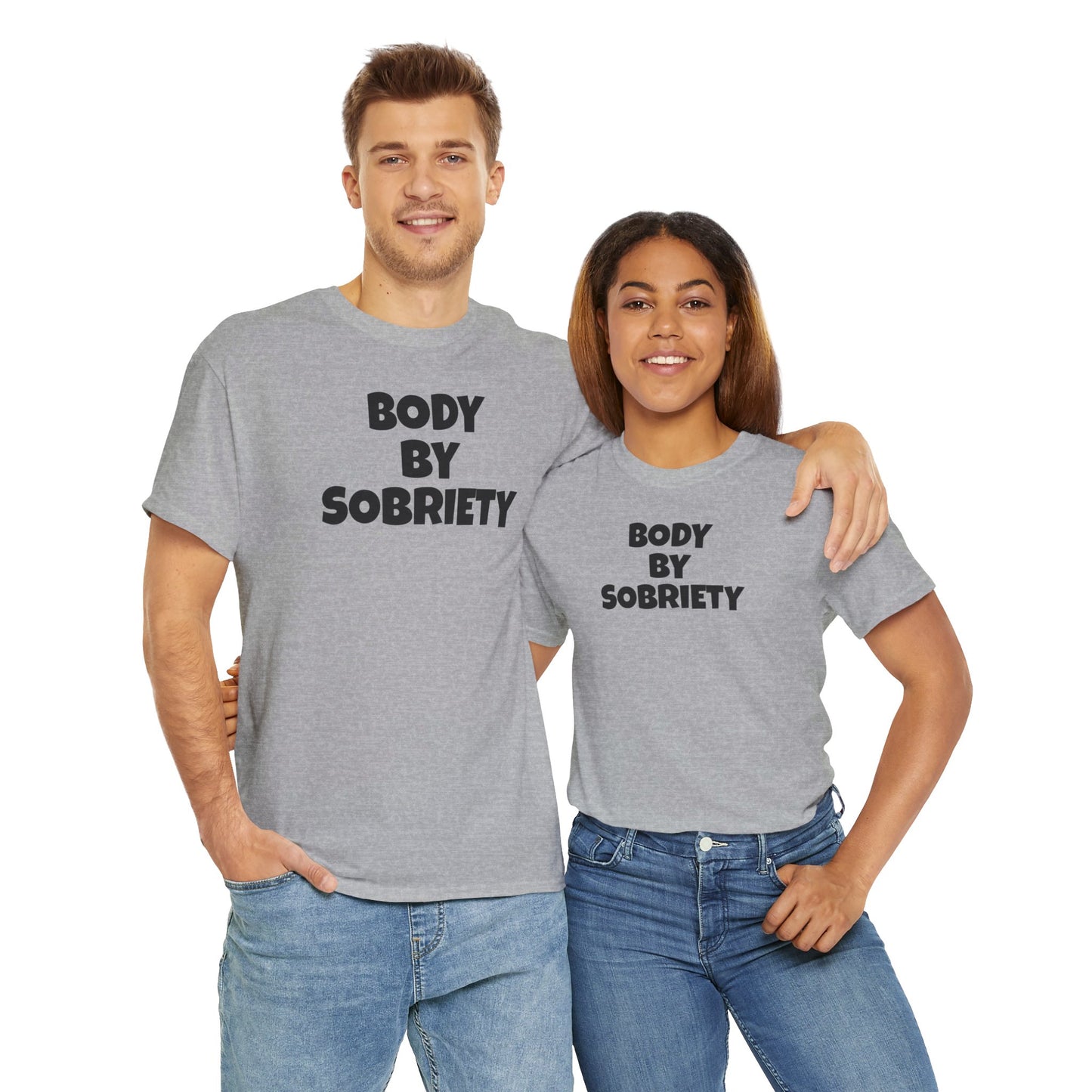 BODY BY SOBRIETY Unisex Heavy Cotton Tee