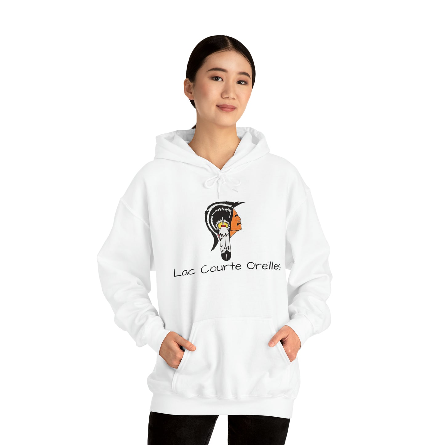 Lac Courte Oreilles logo Hooded Sweatshirt
