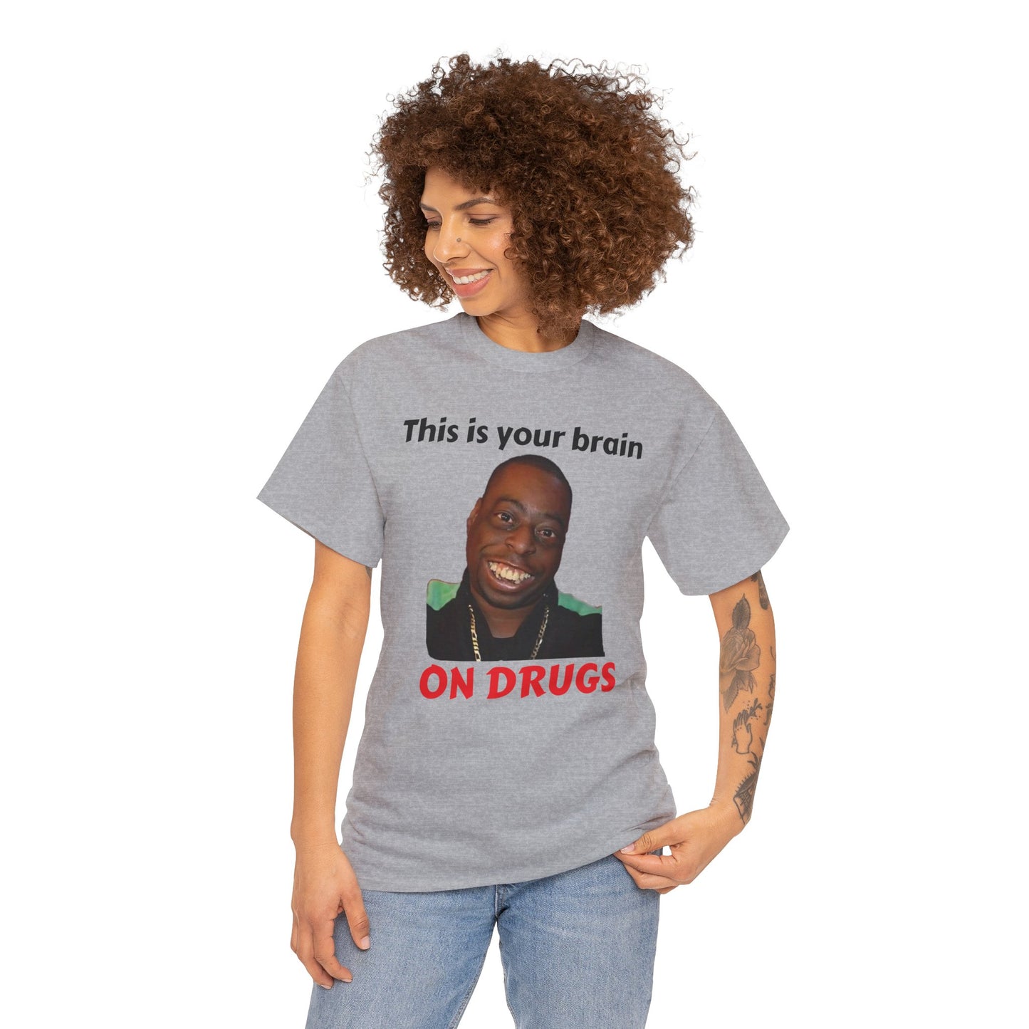 This is your brain on drugs Unisex Heavy Cotton Tee
