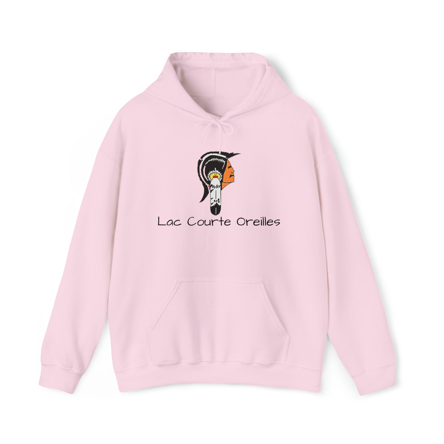 Lac Courte Oreilles logo Hooded Sweatshirt