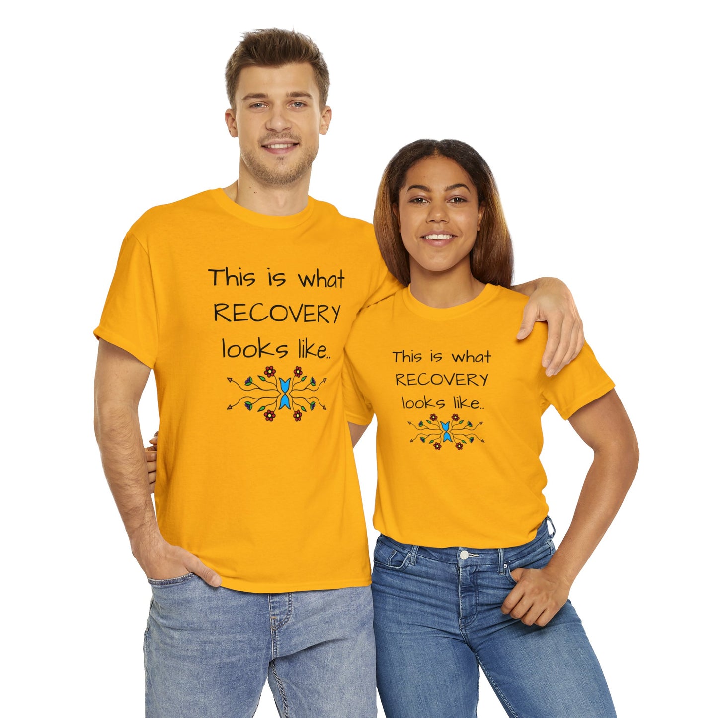 What RECOVERY looks like Unisex Heavy Cotton Tee