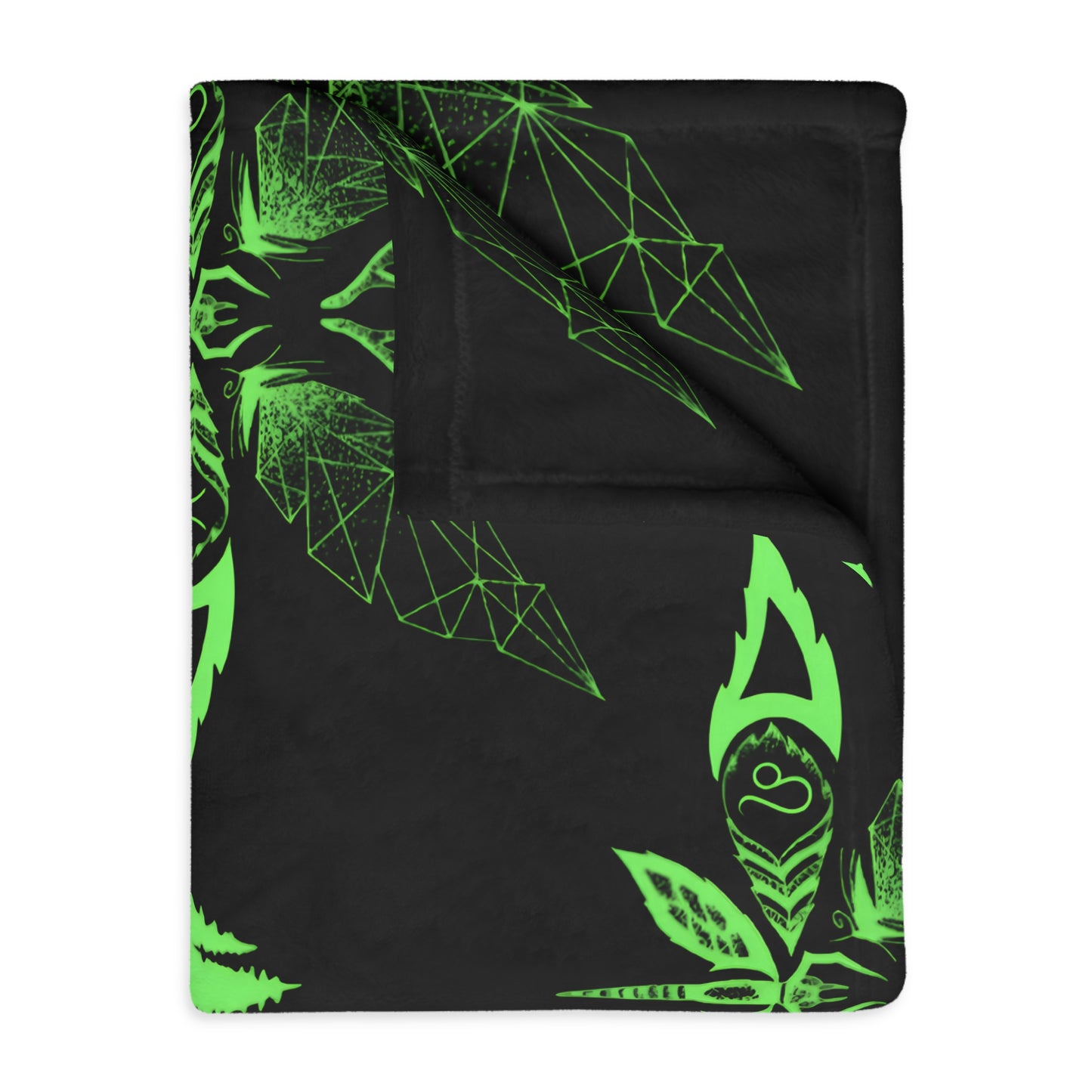 Healing Marijuana Velveteen Microfiber Blanket (Two-sided print)