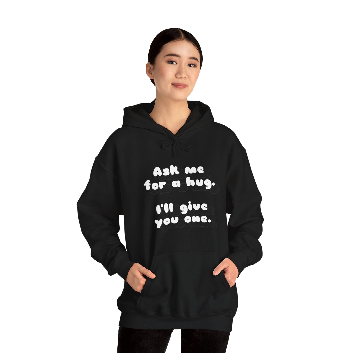 Ask me for a hug Unisex Heavy Blend™ Hooded Sweatshirt