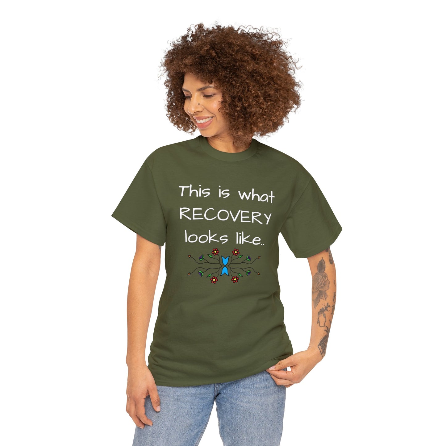 What RECOVERY looks like Unisex Heavy Cotton Tee