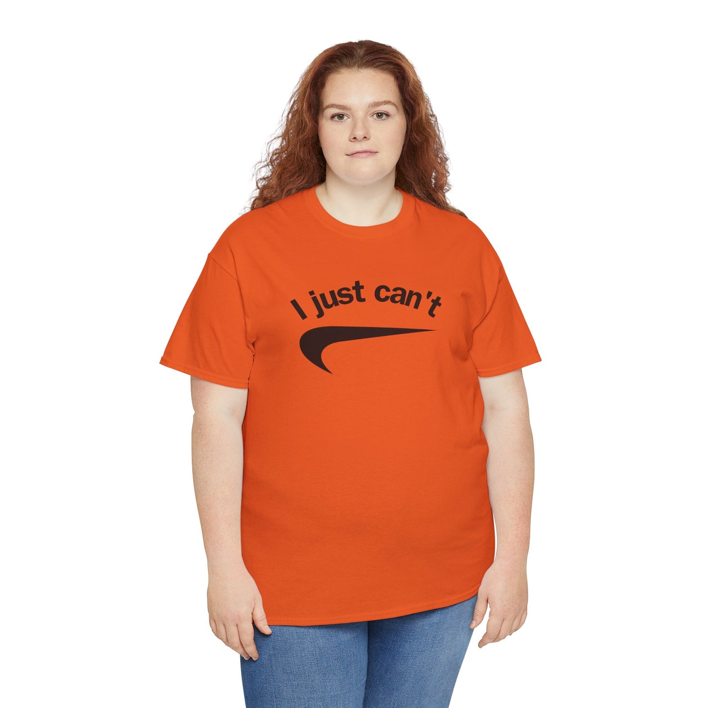 I just can't Unisex Heavy Cotton Tee