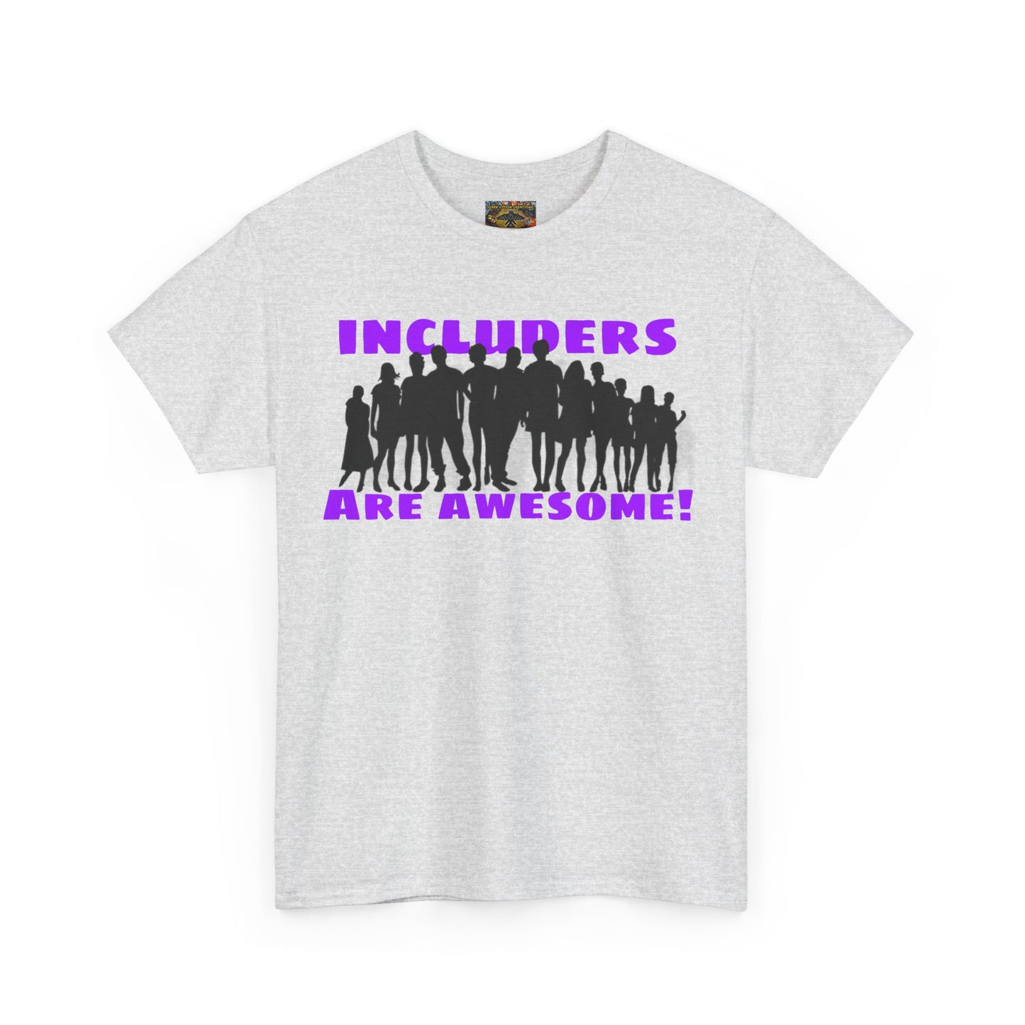 Includers are awesome Unisex Heavy Cotton Tee