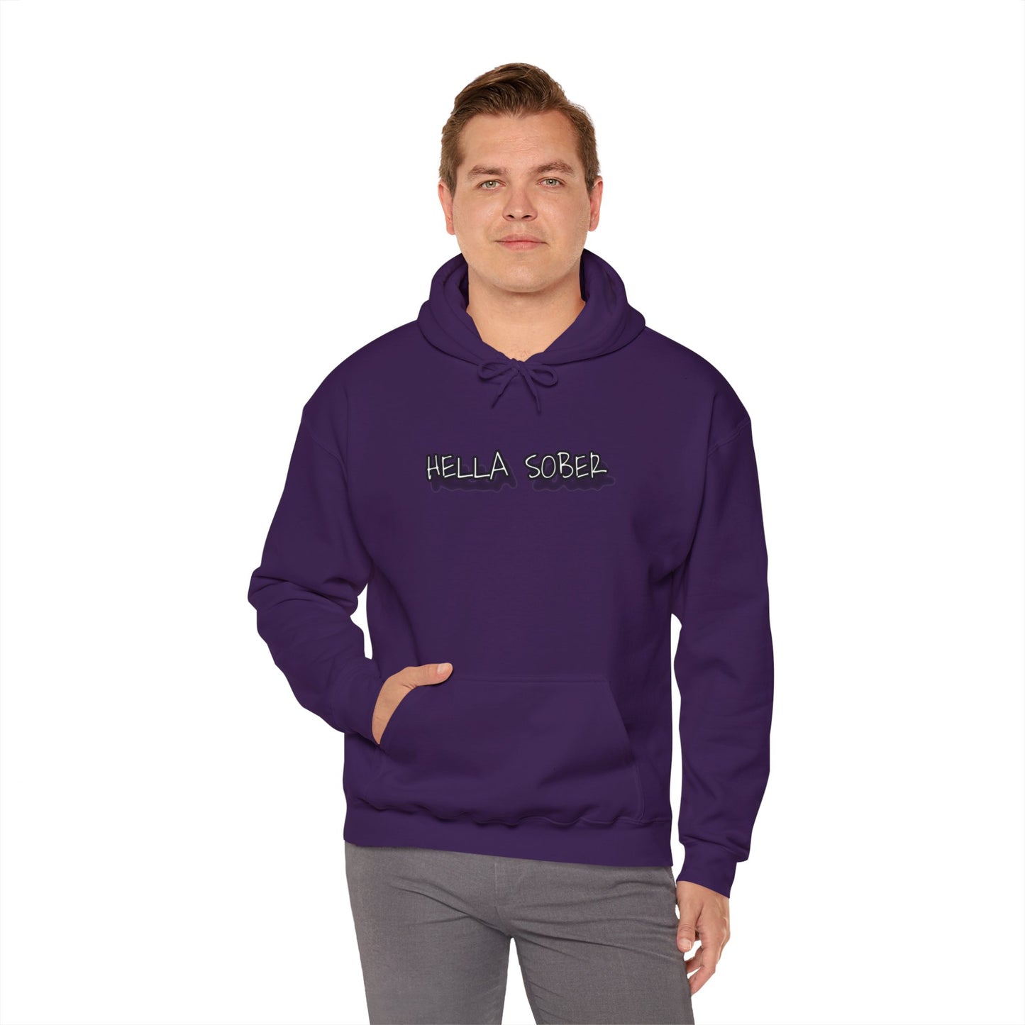 Hella Sober Unisex Heavy Blend™ Hooded Sweatshirt